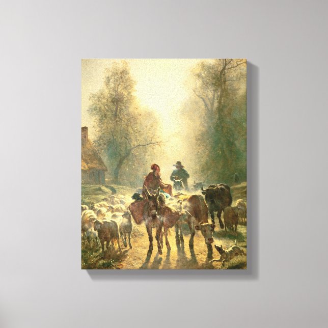 Toile Mise en route du marché (Recto)