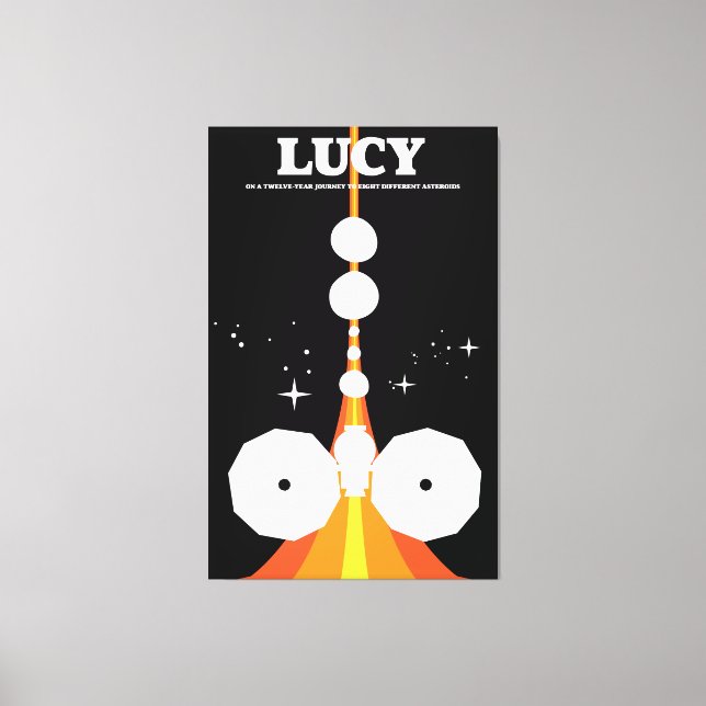 Toile Mission spatiale LUCY (Recto)