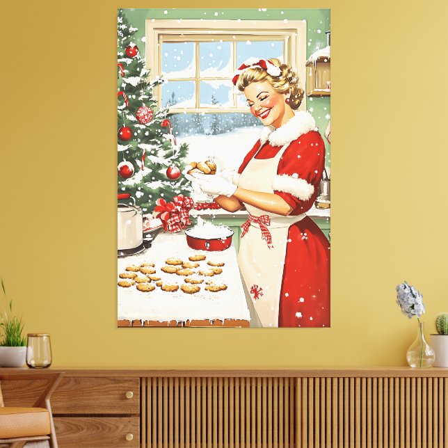 Toile Mme Claus Plaisir De La Cuisine De Vacances (Insitu(Salon))
