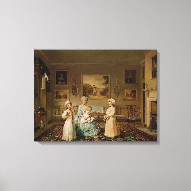 Toile Mme Congreve et ses enfants (Recto)