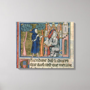 Toile Mme la vue 95 f.268 MERLIN dicte l'histoire à