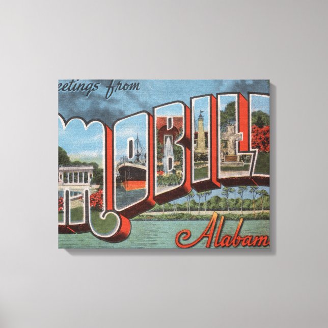 Toile Mobile, Alabama (Scène fluviale) (Recto)