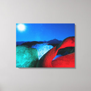 Toile Mobius Arch & Rocks Alabama Hills, Californie