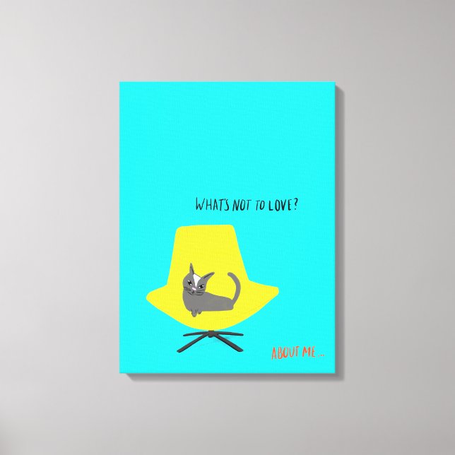 Toile Mod Cats - What's Not to Love ? (Recto)