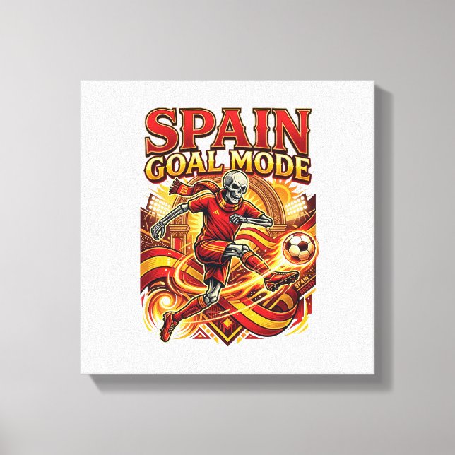 Toile Mode squelette de but d'Espagne Nations striker St (Recto)