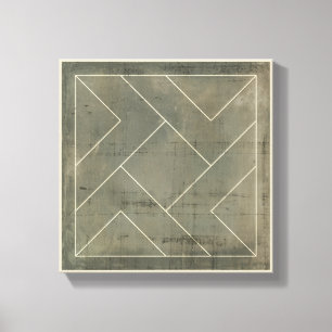 Toile Modèle Abstrait avec formes géométriques