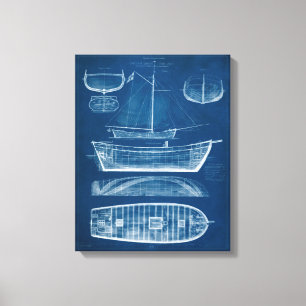 Toile Modèle antique II de bateau