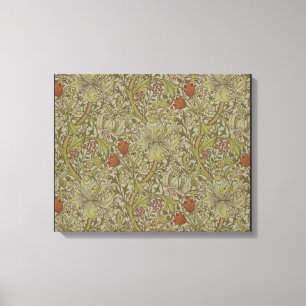 Toile Modèle de branche de saule et de lys doré de Willi