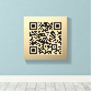 Toile Modèle de code QR instantanément modifiable Faux
