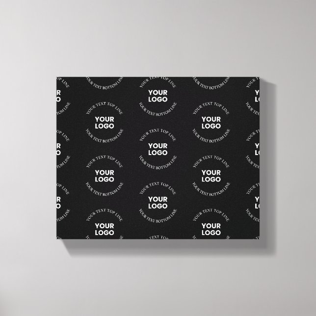 Toile Modèle de logo et de texte modifiable facile à rem (Recto)