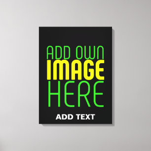 TOILE MODÈLE DE TEXTE D'IMAGE NOIRE SIMPLE ET MODERNE
