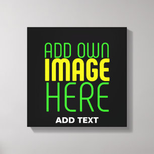 TOILE MODÈLE DE TEXTE D'IMAGE NOIRE SIMPLE ET MODERNE
