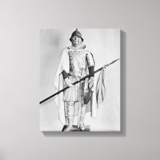 Toile Modèle d'un cavalier carolingien (Recto)