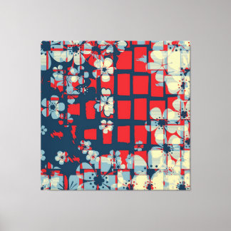 Toile Modèle floral art et design moderne