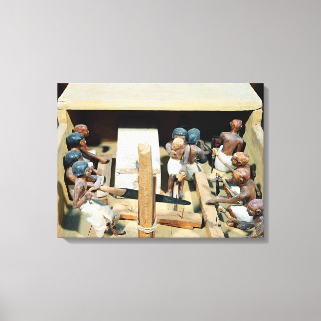 Toile Modèle funéraire d'un atelier de menuiserie (Recto)