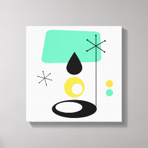 Toile modèle moderne de lampe du milieu du siècle