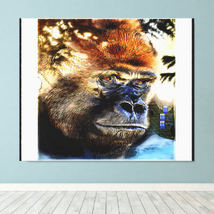 Toile Modèles Primates : Gorilla exceptionnelle 01-01