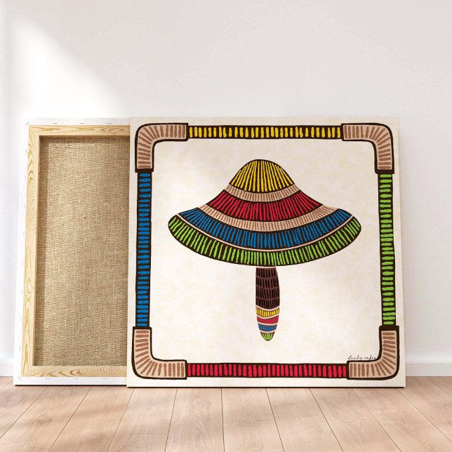 Toile Modern Abstract Mushroom (Créateur téléchargé)