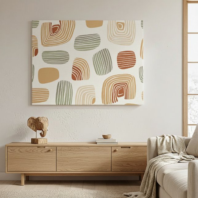 Toile Modern Boho Earth Tones Abstract ID1273 (Créateur téléchargé)
