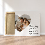Toile Modern Couple Family Photo & Family Quote Gift<br><div class="desc">Modern Couple Family Photo & Family Quote Gift</div>