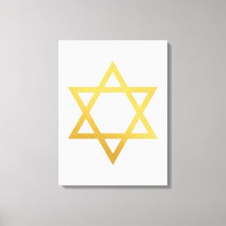 Toile Modern Gold Jewish Wall Art - Piece 2 of 3