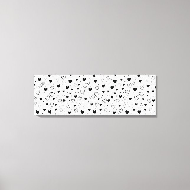 Toile Modern Hearts Pattern (Recto)