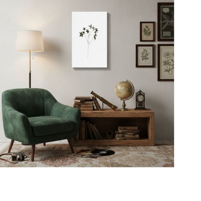 Toile Modern minimalist elegant line drawing flowers (Créateur téléchargé)