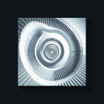 Toile Modern Minimalist Spiral Staircase Art - Abstract<br><div class="desc">Modern Minimalist Spiral Staircase Art - Abstract 3D Infinite Vortex Perspective</div>