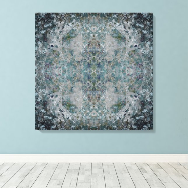 Toile Moderne Abstrait D'une Seule Espèce Dans Une Humeu (Insitu (Plancher de Bois))