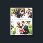Toile Moderne Elegant 4 Photo Collage Mariage<br><div class="desc">Imprimer Mariage de collection de photos moderne 4</div>