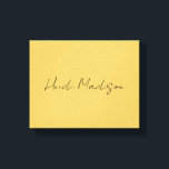 Toile Moderne Elégant Plaque Simple Couleur Or Calligrap<br><div class="desc">Modèle De Style Rétro Branché Pour Tous Les Besoins.</div>