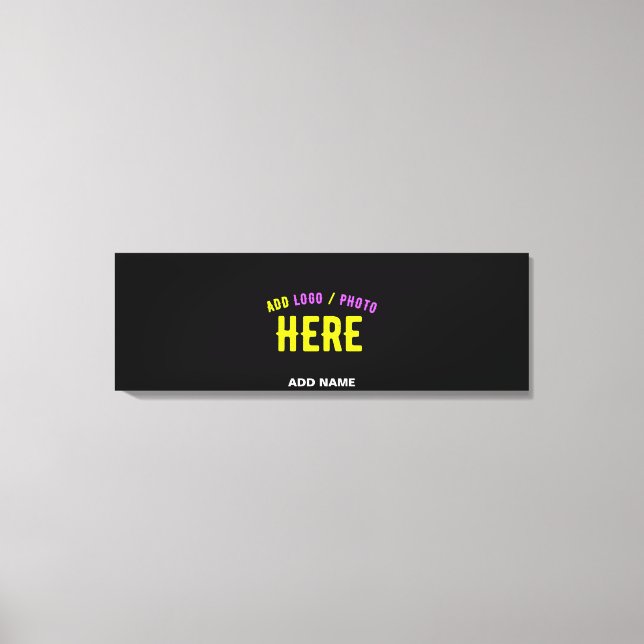 TOILE MODERNE ET MODERNE PERSONNALISABLE NOIR VÉRIFIÉ (Recto)