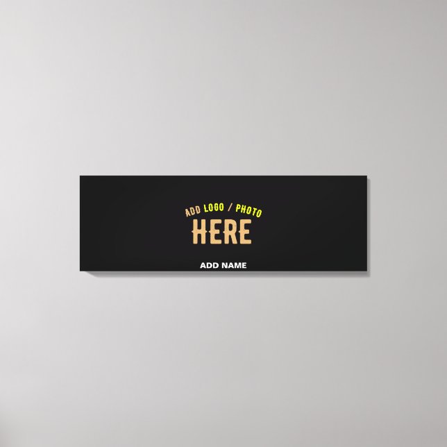 TOILE MODERNE ET MODERNE PERSONNALISABLE NOIR VÉRIFIÉ (Recto)