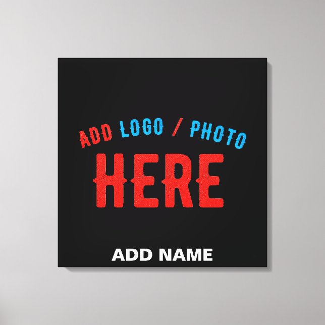 TOILE MODERNE ET MODERNE PERSONNALISABLE NOIR VÉRIFIÉ (Recto)