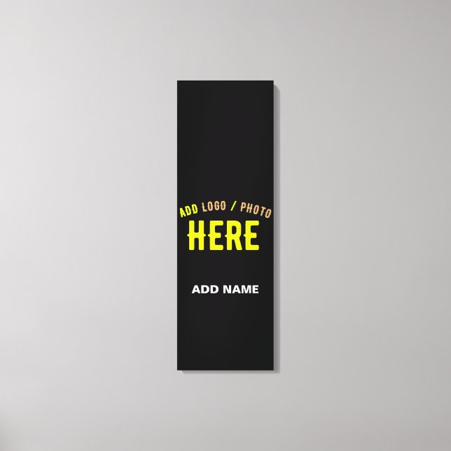 TOILE MODERNE ET MODERNE PERSONNALISABLE NOIR VÉRIFIÉ (Recto)