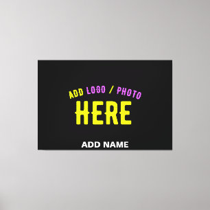 TOILE MODERNE ET MODERNE PERSONNALISABLE NOIR VÉRIFIÉ