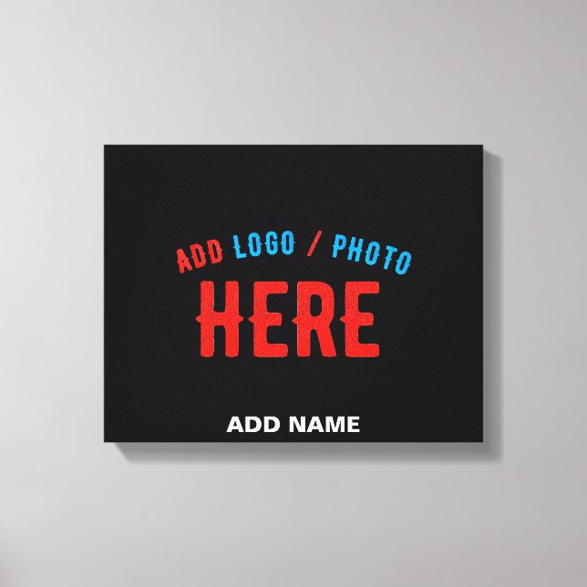 TOILE MODERNE ET MODERNE PERSONNALISABLE NOIR VÉRIFIÉ (Recto)