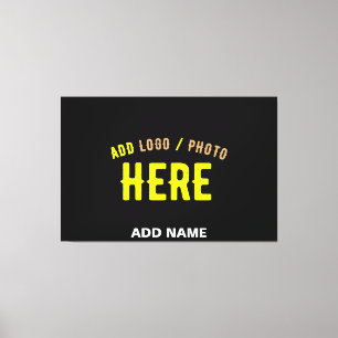 TOILE MODERNE ET MODERNE PERSONNALISABLE NOIR VÉRIFIÉ