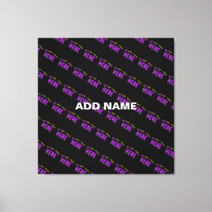 TOILE MODERNE ET MODERNE PERSONNALISABLE NOIR VÉRIFIÉ