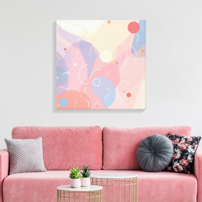 Toile moderne géométrique Abstraite (Insitu(Salon))