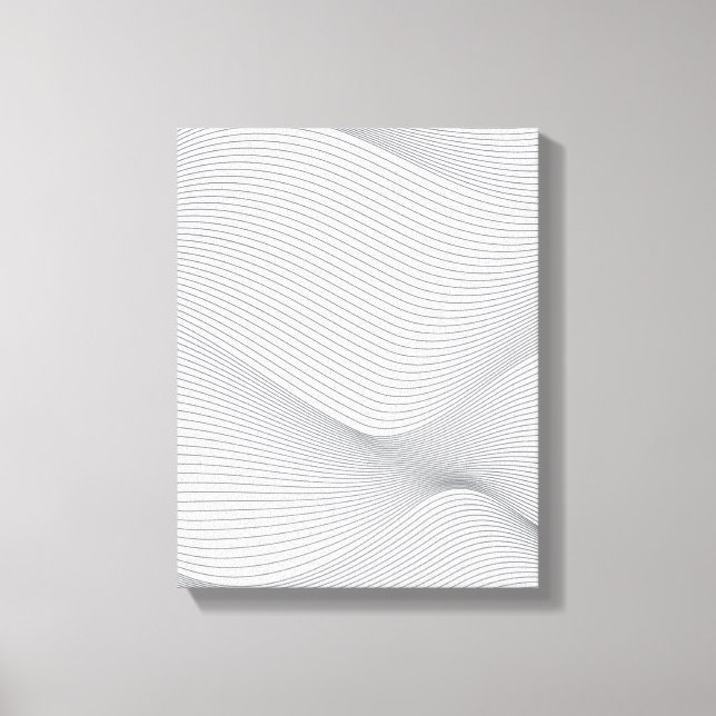 Toile Moderne, simple, cool, abstrait motif d'onde de mo (Recto)