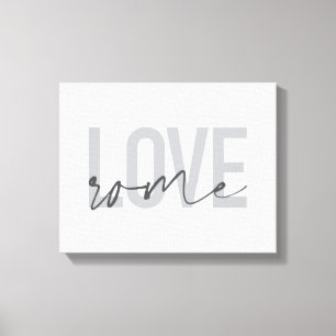 Toile Moderne, simple, cool, design urbain Aimer Rome