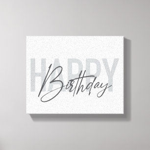 Toile Moderne, simple, urbain, cool Joyeux anniversaire