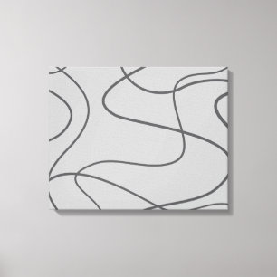 Toile Moderne, urbain, motif abstrait. Lignes courbes et