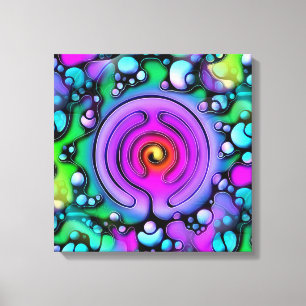 Toile Modes de vie - Art Neurographique Motif 2