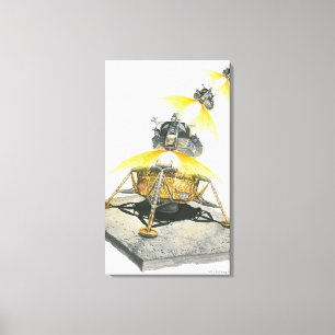 Toile Module Apollo 11 Eagle décollant de la Lune