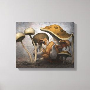 Toile Moe le dragon de champignon
