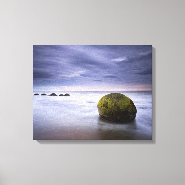 Toile Moeraki Boulders Sunrise Seascape (Recto)