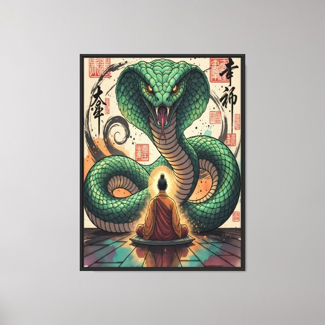 Toile Moine et Serpent (Recto)