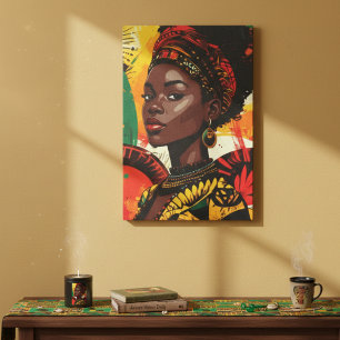 Toile Mois de l'histoire des Noirs Art de l'esprit de la